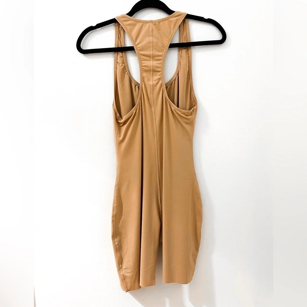 NWT Skims Swim Cycle Suit One Piece Women's Size M Ochre Racerback Scoop Neck L
